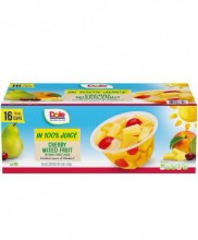 Dole Cherry Mixed Fruit Bowls in 100% Juice 16 Pk