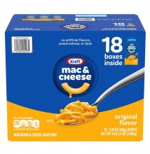 Kraft Original Macaroni and Cheese Dinner (7.25 oz., 18 pk.)