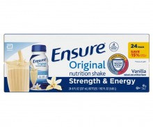 Ensure Original Nutrition Shake, Small Meal Replacement Shake, Vanilla 24 Pk